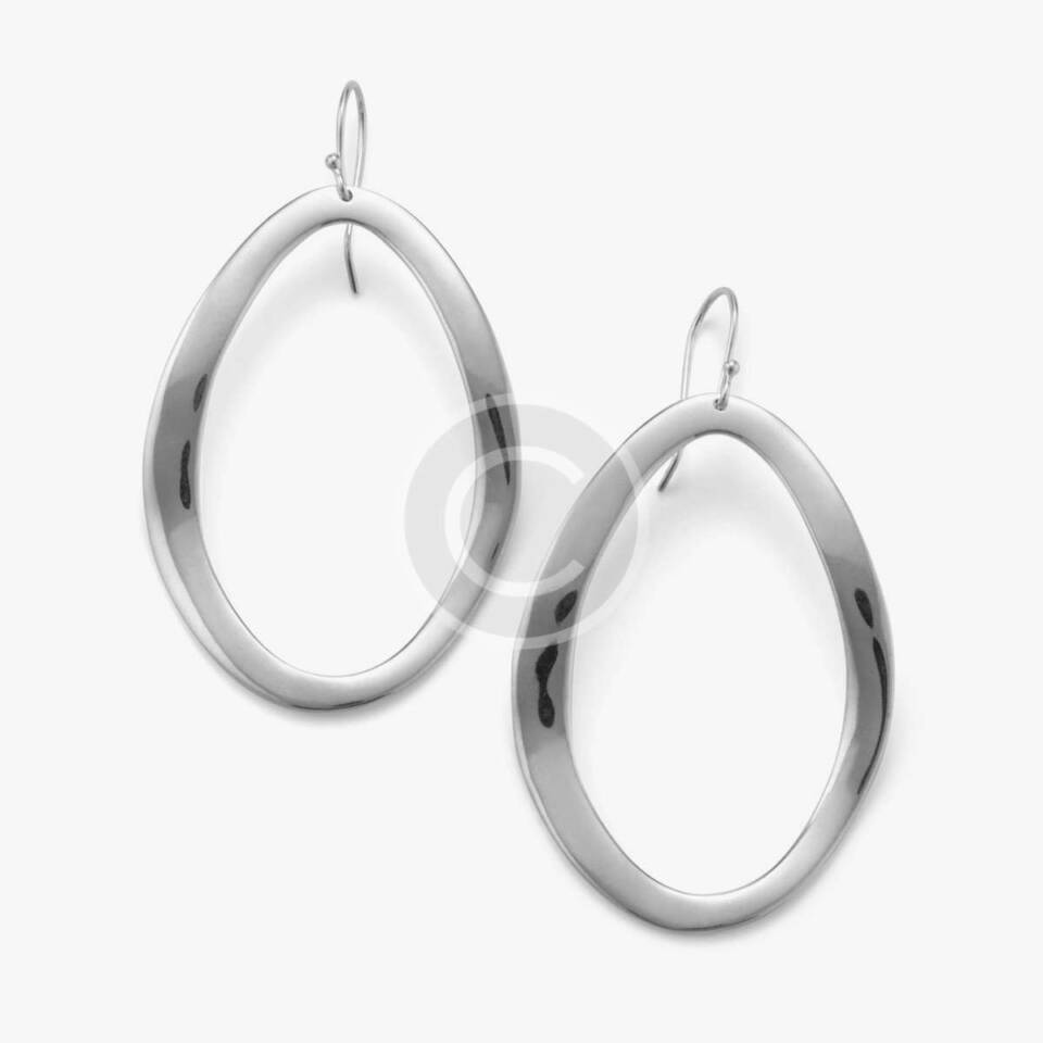 Wire-Wrapped Silver Earrings