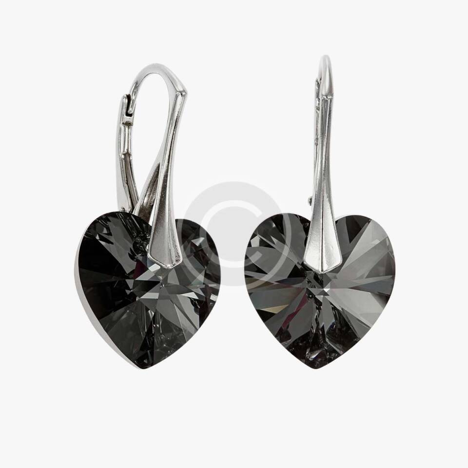 Modern Heart-Shaped Earrings