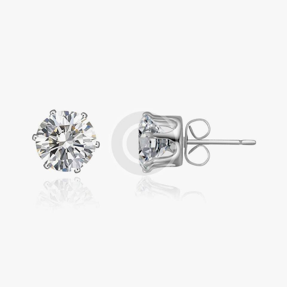 Princess Diamond Stud Earrings